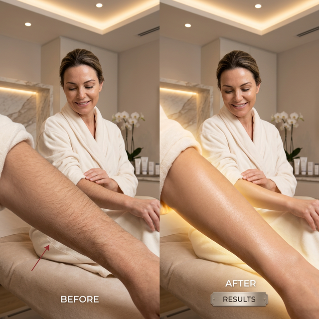 Résultats épilation laser - peau lisse